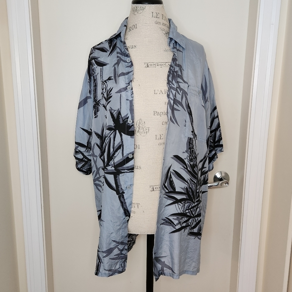 Vintage Silk Hawaiian Short Sleeve Shirt - Picture 1 of 10
